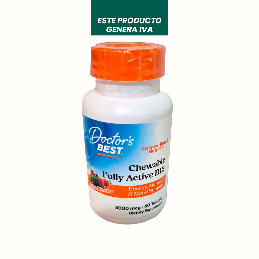 Vitamina B12 Masticable Doctor´s Best 60 Tabletas