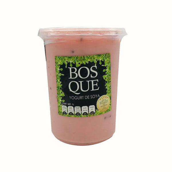 Yogurt Vegano Sabor Frutos Rojos Del Bosque 1 Lt