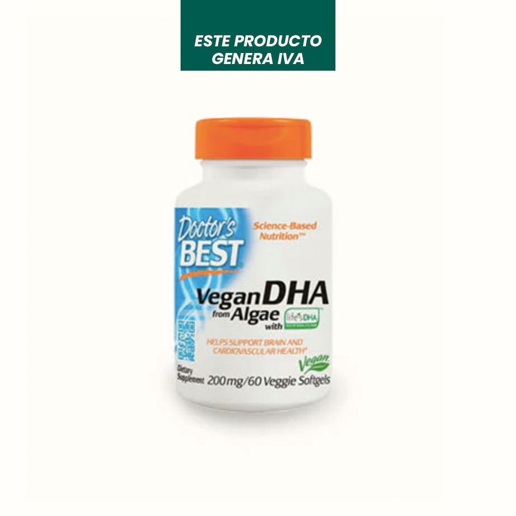 DHA Vegana de Algas 200 mg Doctor´s Best 60 pastillas