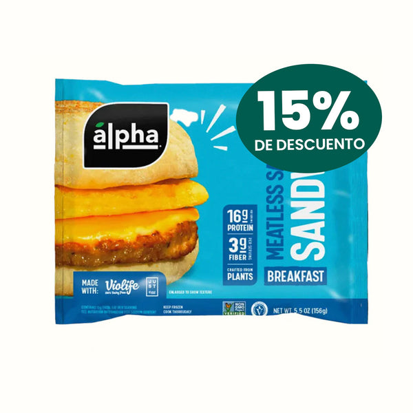 Sándwich Vegano de Salchicha Alpha Foods 156 g