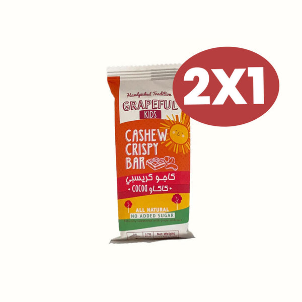 Barra Crujiente con Nuez de la India y Cocoa Grapeful 40 g