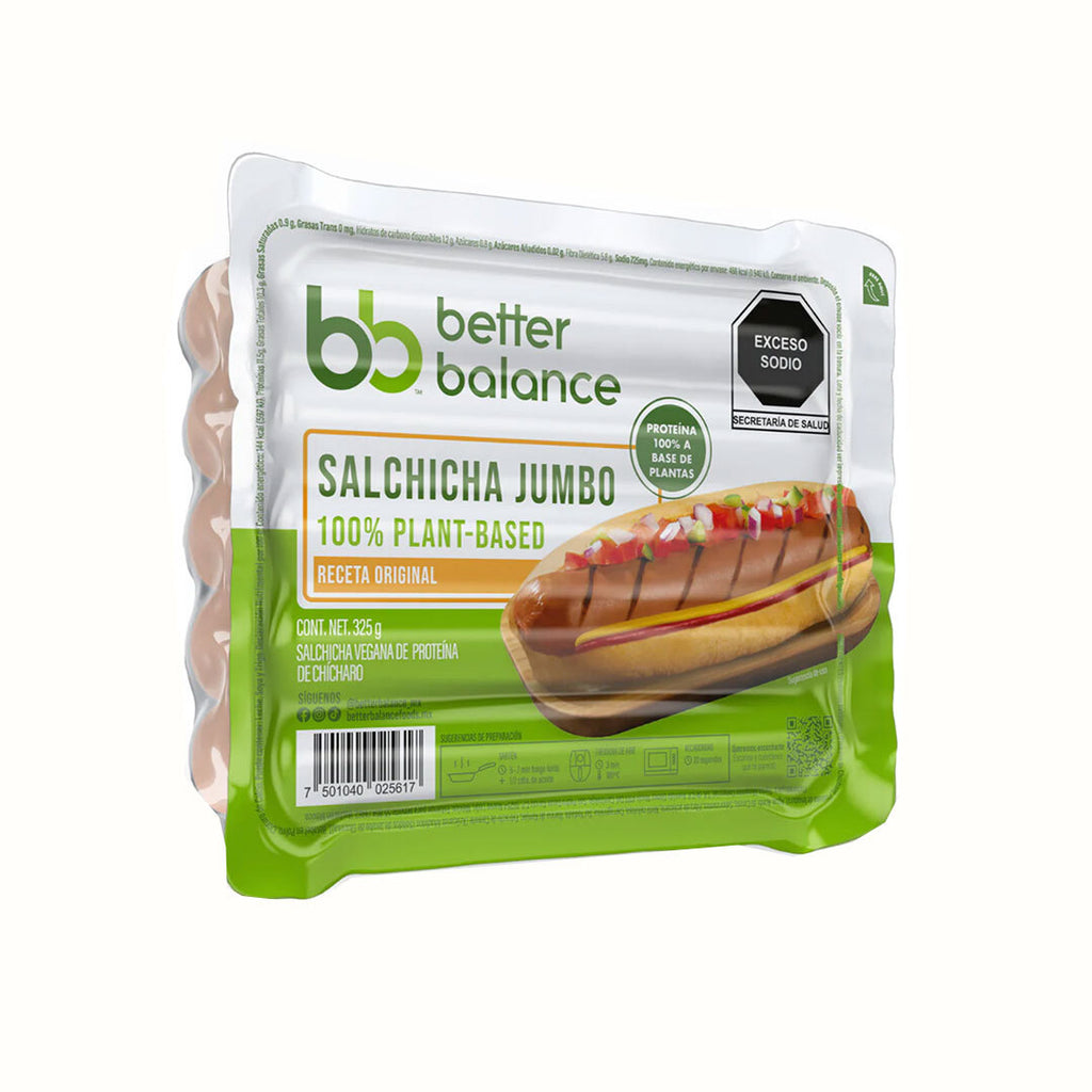 Salchicha Jumbo Vegana Better Balance 325 g