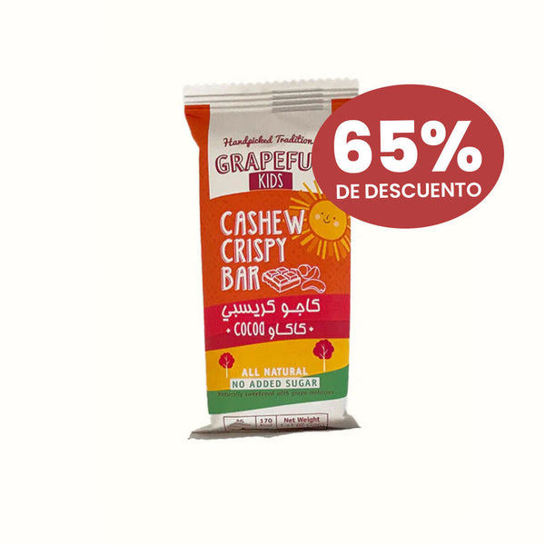 Barra Crujiente con Nuez de la India y Cocoa Grapeful 40 g