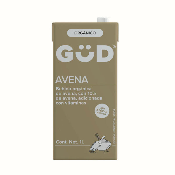 Leche de Avena Orgánica Sin Azúcar Gud 1 lt
