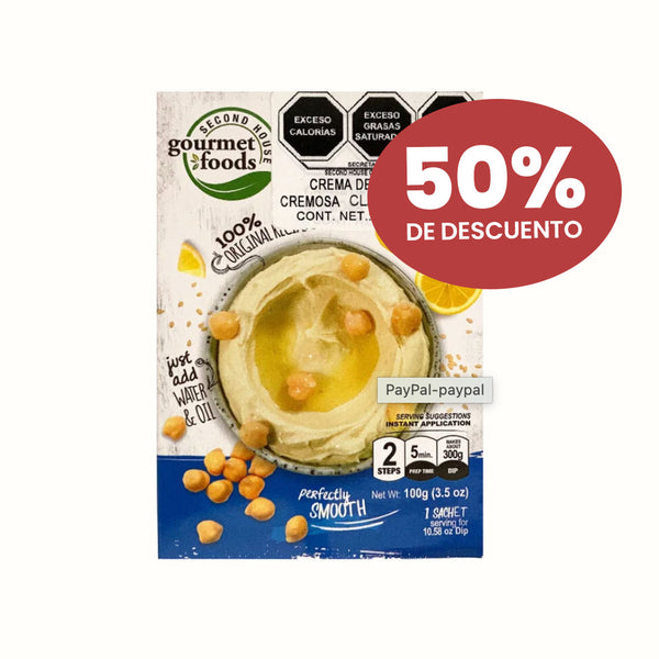 Hummus Instantaneo en Polvo Sabor Clásico Second House 100 g