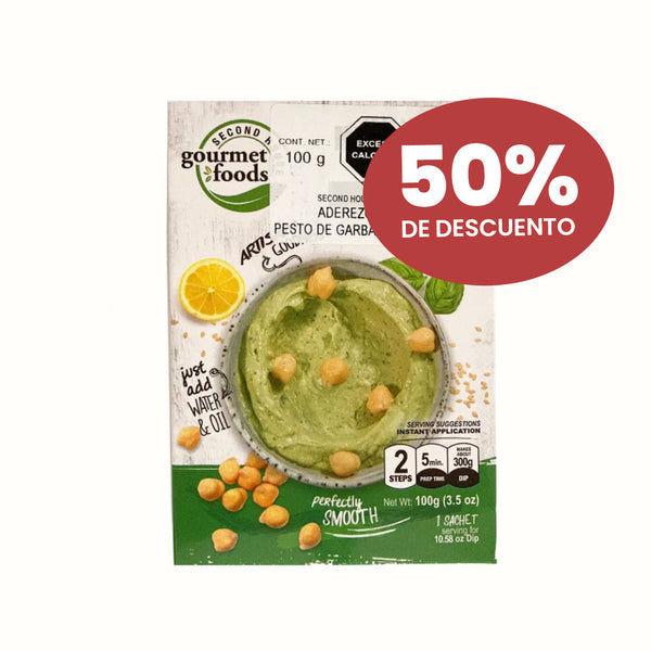 Hummus Instantaneo en Polvo Sabor Pesto Second House 100 g