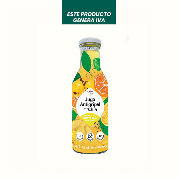 Jugo Antigripal con Chía - Naranja, Guyaba y Jengibre Chía Mía 360 ml Productos