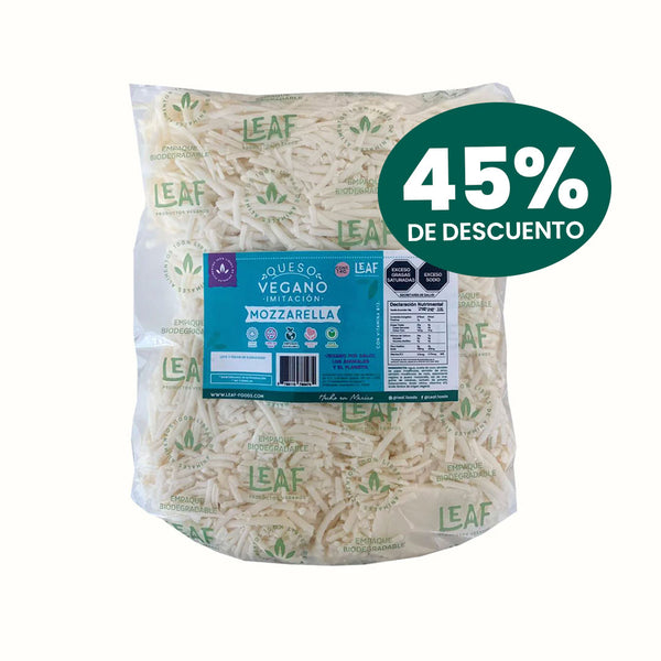 Queso Mozzarella Rallado Leaf 1 kg