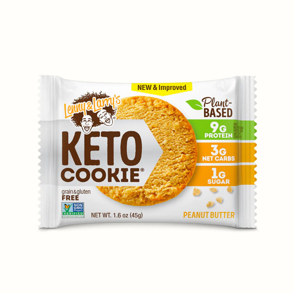 Galleta Keto de Proteína Vegana con Mantequilla de Maní Lenny & Larrys 45 g