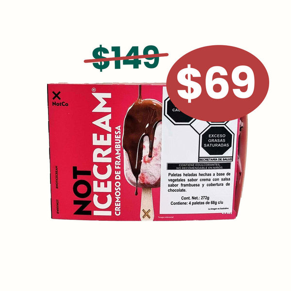 Multipack Paletas Heladas Frambuesa NotCo 272 gr