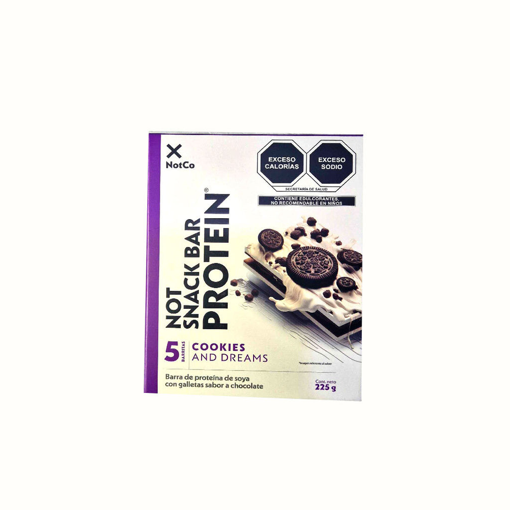 Caja de Barras de Proteína Cookies and Dreams NotCo (5 pzs) 225 g