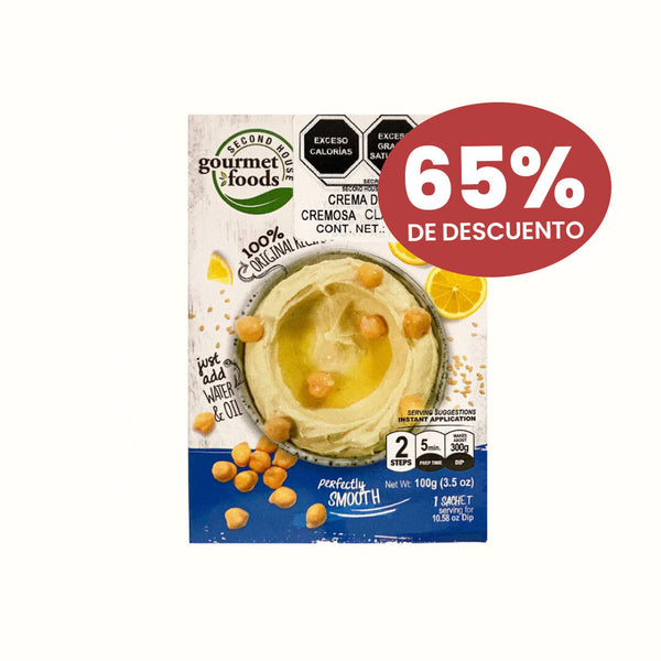 Hummus Instantaneo en Polvo Sabor Clásico Second House 100 g
