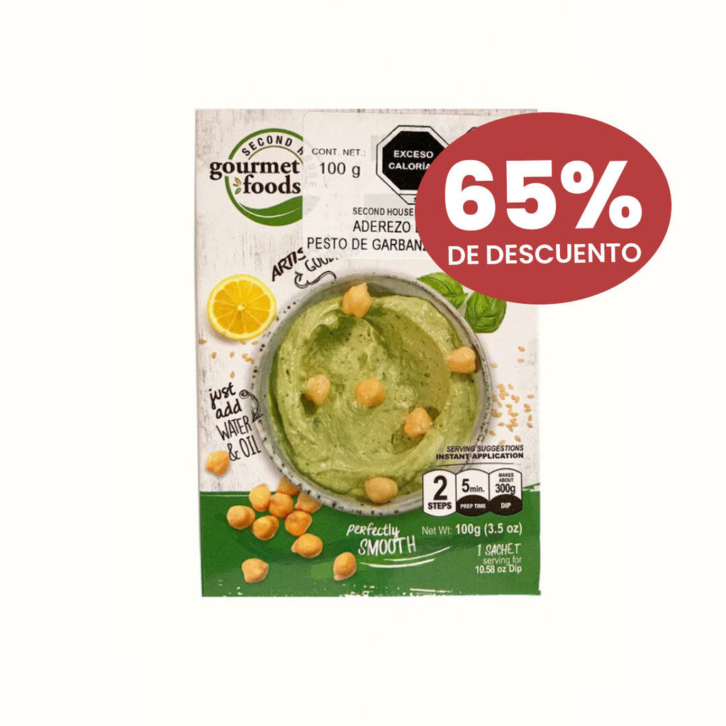 Hummus Instantaneo en Polvo Sabor Pesto Second House 100 g