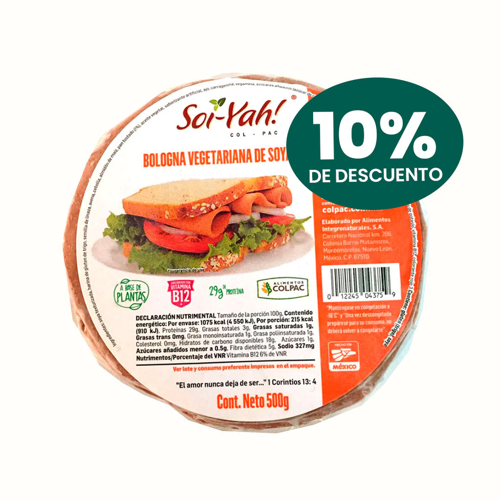 Jamón Bologna Vegano Soi-Yah! 500 g