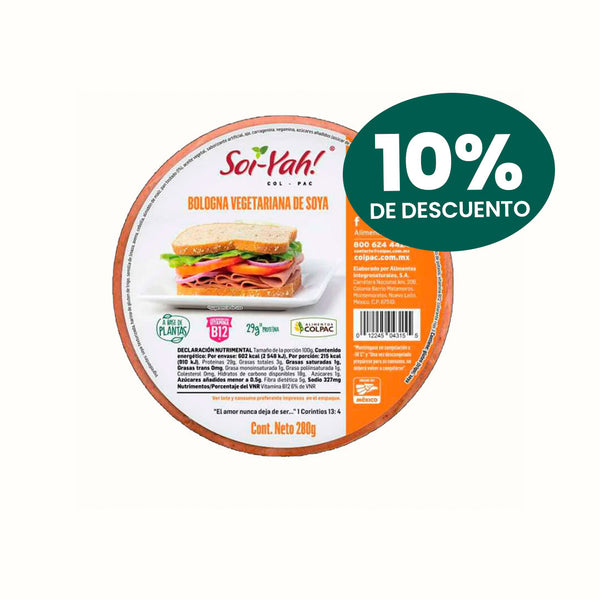 Jamón Bologna Vegano Soi-Yah! 280 g