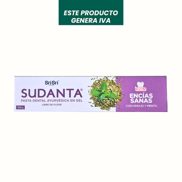 Pasta Dental Libre de Flúor Encías Sanas Sri Sri Tattava 100 g