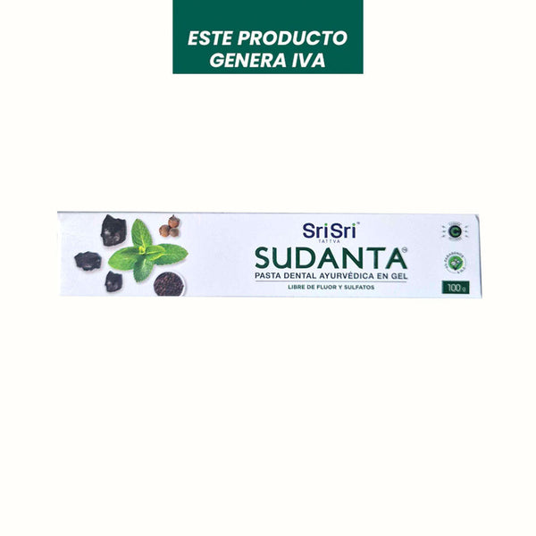 Pasta Dental en Gel Libre de Flúor y Sulfatos Sri Sri Tattva 100 g
