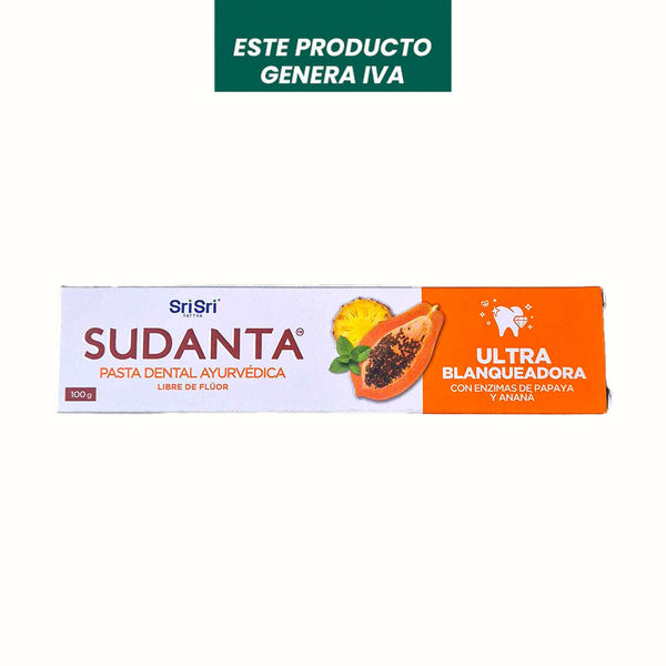 Pasta Dental Libre de Flúor Ultrablanqueadora Sri Sri Tattava 100 g