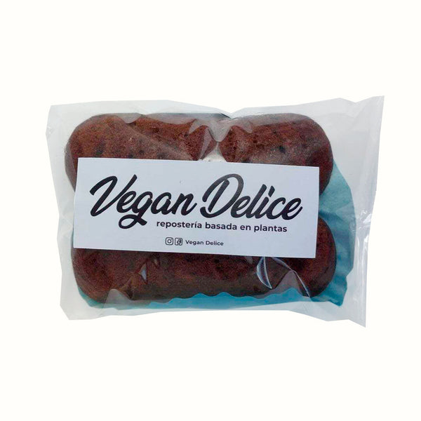 Pastelillos Relleno Sabor Chocolate Vegan Delice 110 g