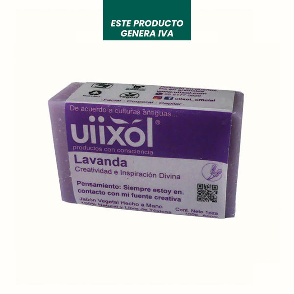 Jabón Natural de Lavanda Uiixol 100 gr