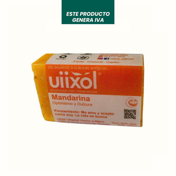 Jabón Natural de Mandarina Uiixol 100 gr