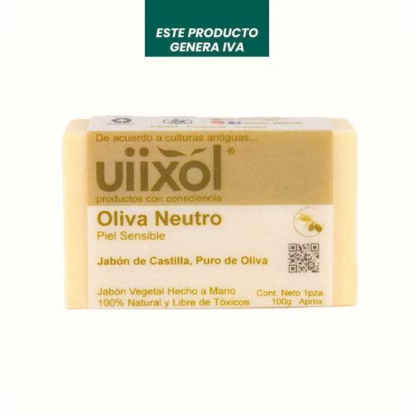 Jabón Natural de Oliva Neutro Uiixol 100 gr