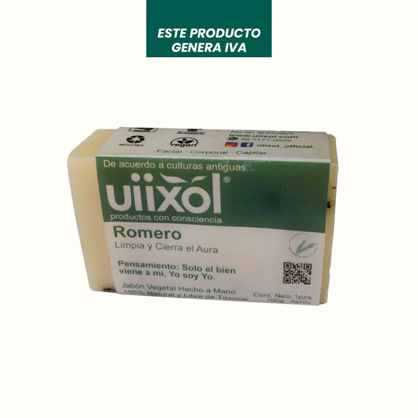 Jabón Natural de Romero Uiixol 100 gr