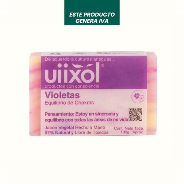 Jabón Natural de Violetas Uiixol 100 gr