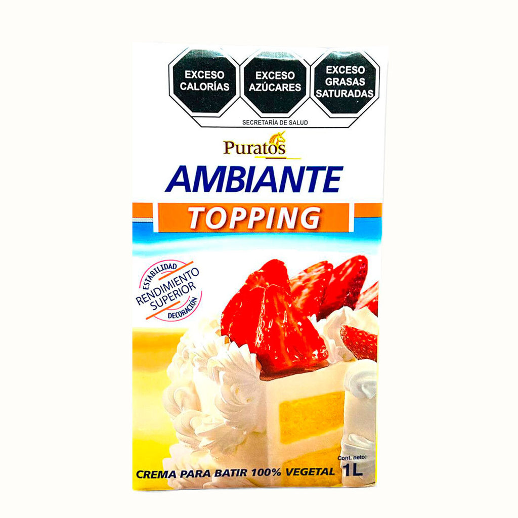 Crema Vegetal Para Batir Puratos Ambiente 1 L